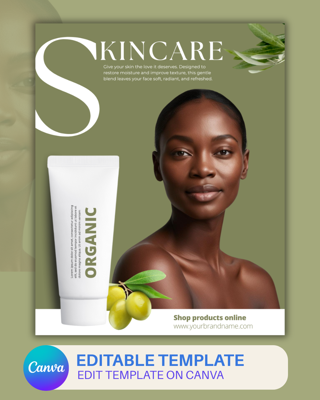 Skincare brand product Instagram flyer
