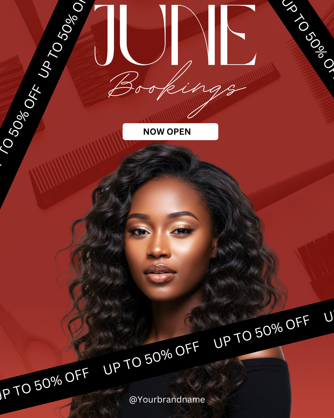 Hair business bookings Instagram flyer